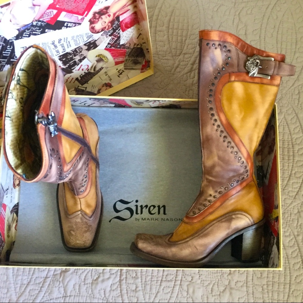 EUC Mark Nason Siren Vance Stunning Detailed Boots
